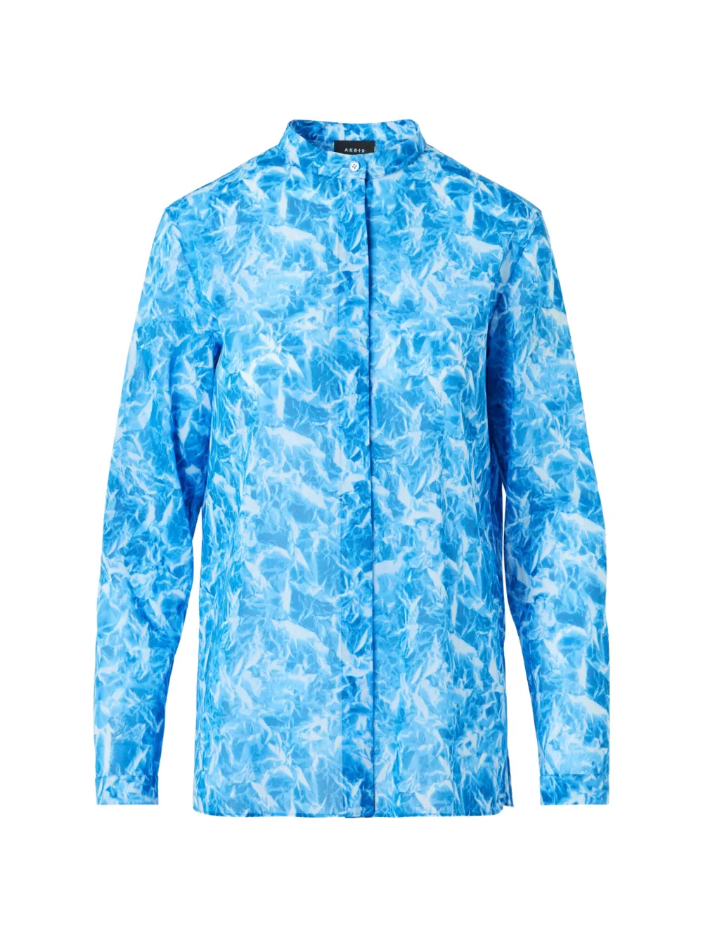 Akris Whitecaps-print blouse - Blue
