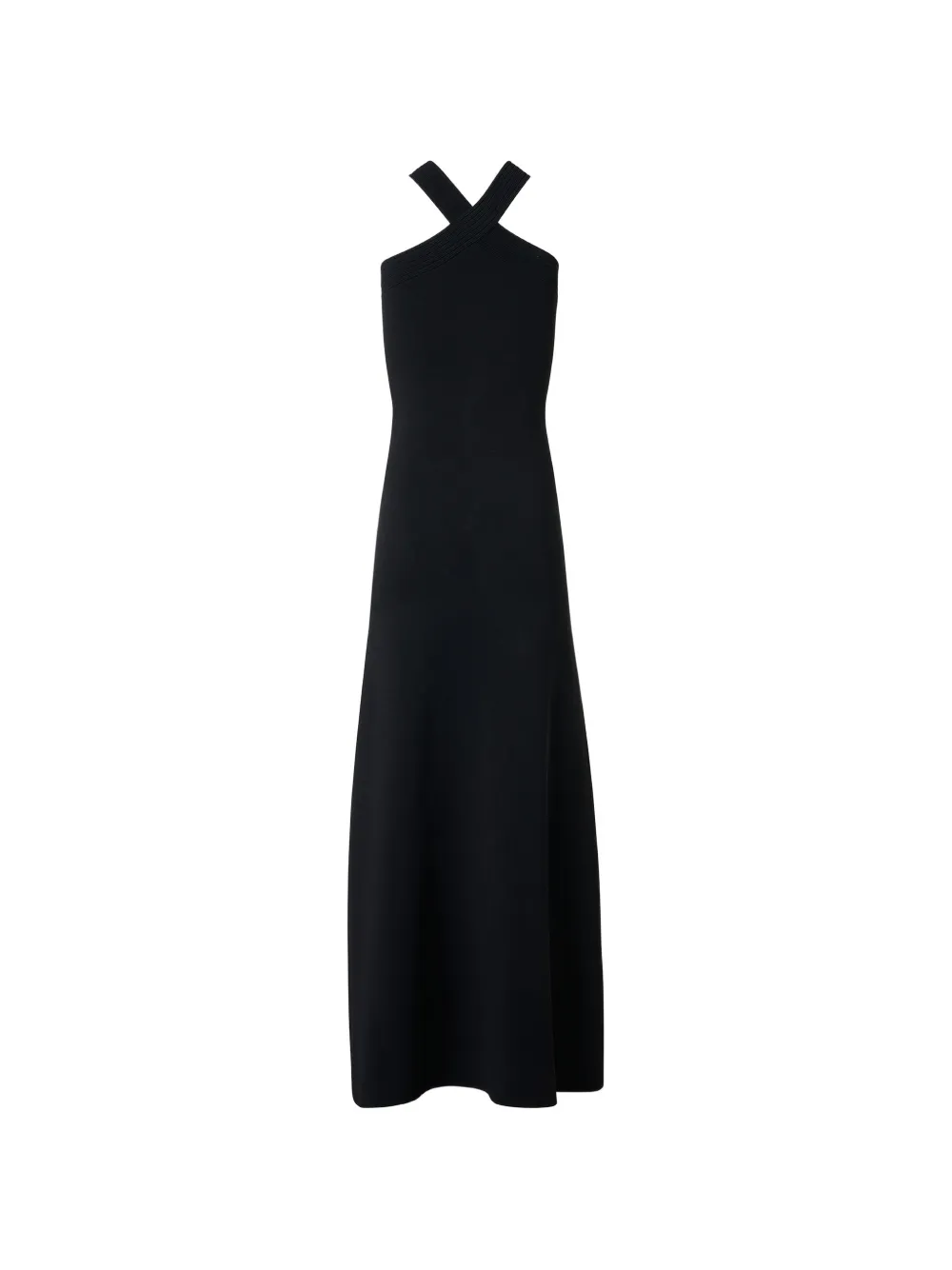 Akris crisscross maxi dress - Black