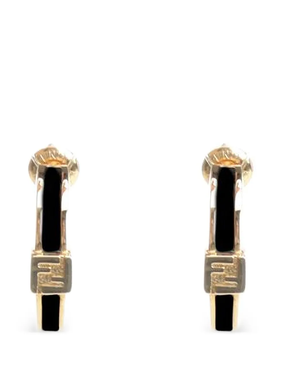 FENDI Forever hoop earrings - Nero