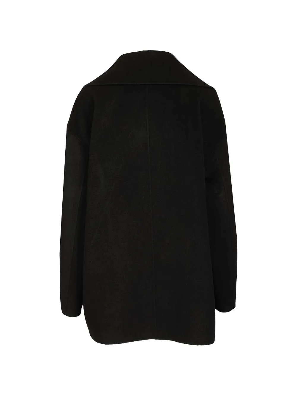  Max Mara Abrigo Con Doble Botonadura - Negro 