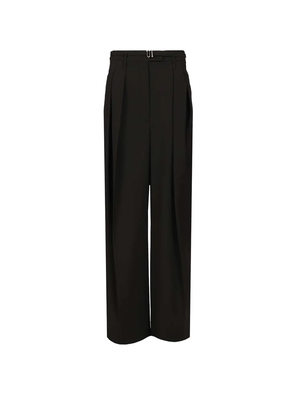 Sportmax pleated wool trousers - Black