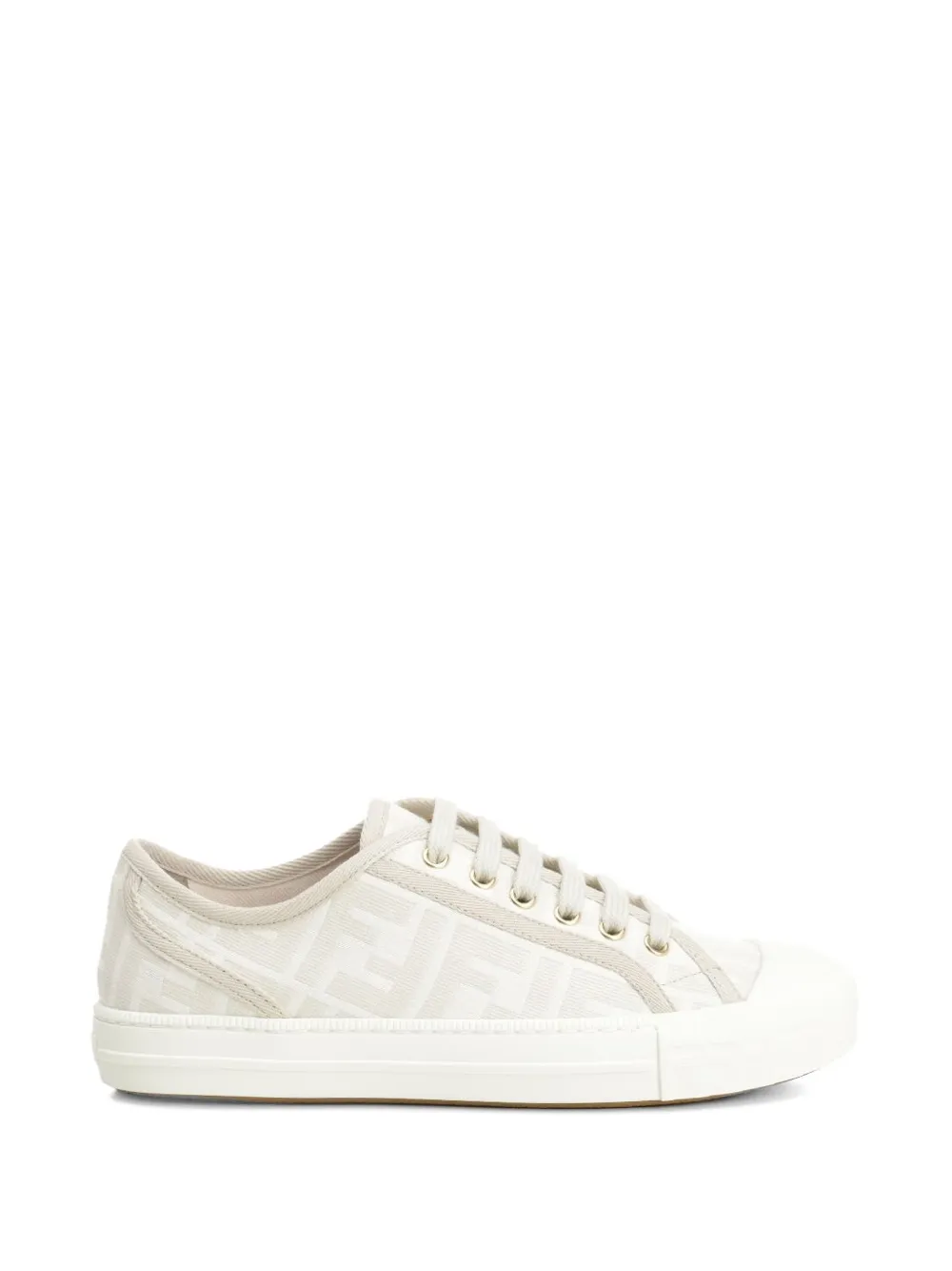 FENDI Domino FF jacquard sneakers - Neutrals
