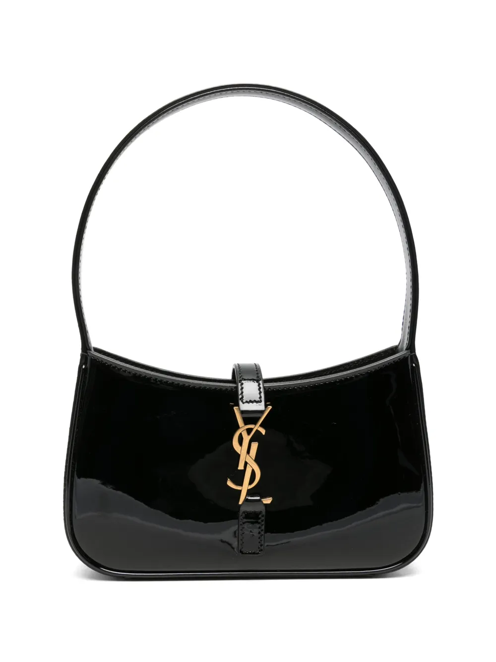 Saint Laurent Borsa a spalla Le 5 à 7 mini in pelle - Nero