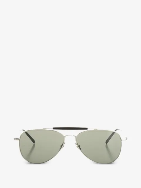 Saint Laurent lunettes de soleil à monture pilote en métal