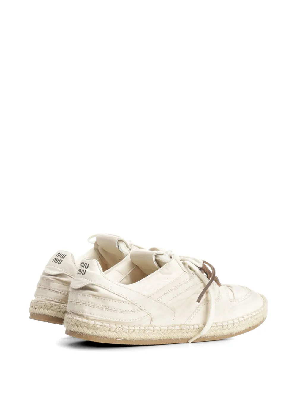 Miu Gymnasium rope-sole sneakers Beige