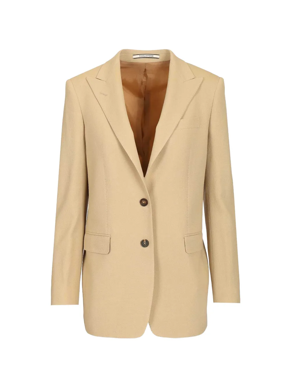 Tagliatore peak-lapel single-breasted blazer - Toni neutri
