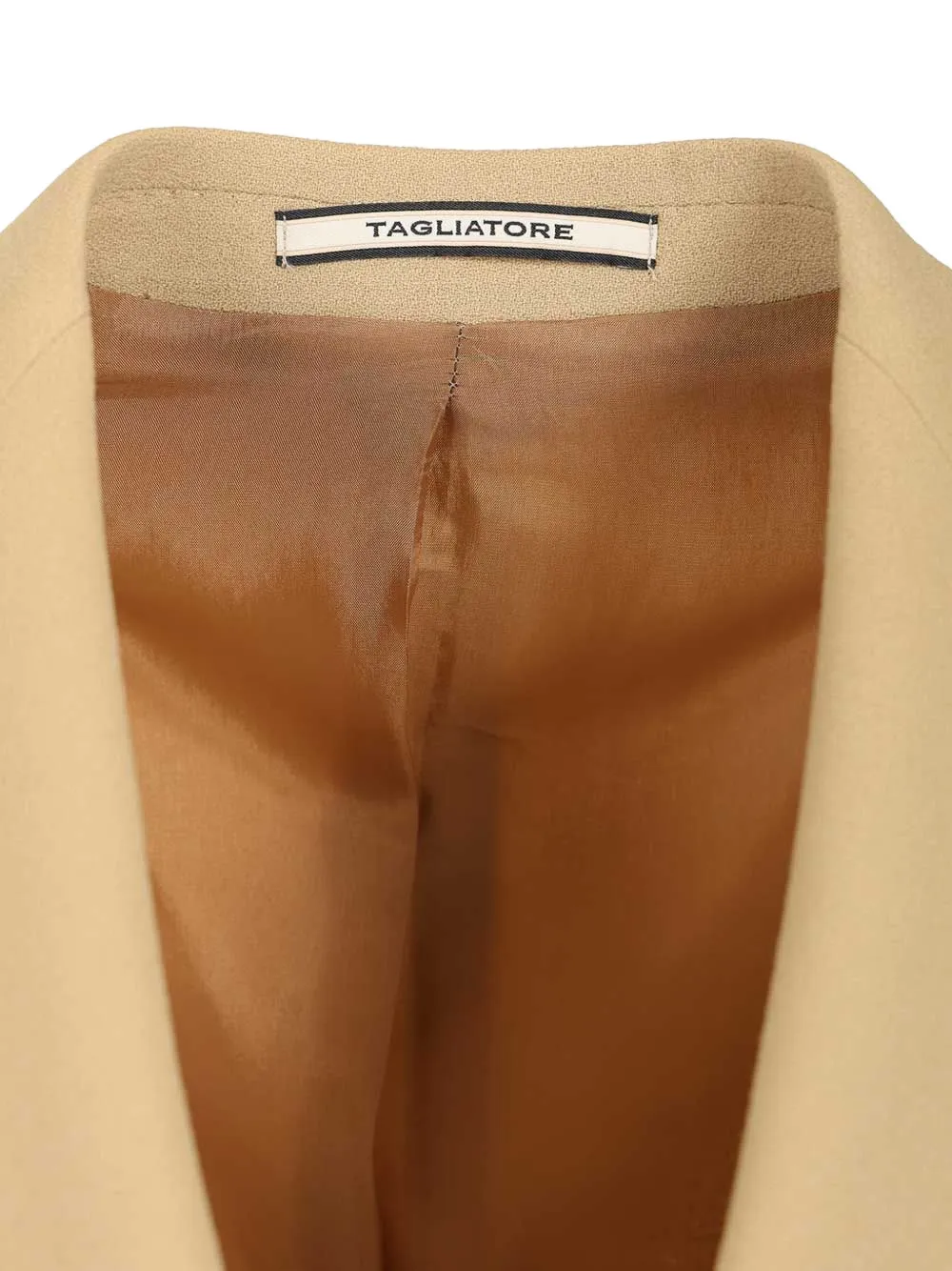 Tagliatore Blazer met enkele rij knopen Beige