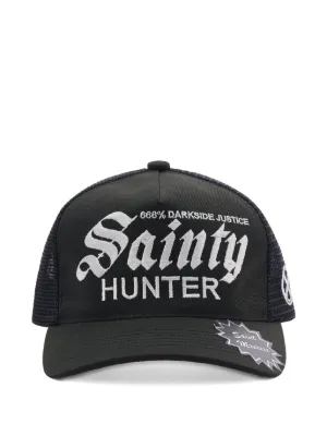 SAINT MXXXXXX Sainty Hunter Embroidered Cap | Black | FARFETCH