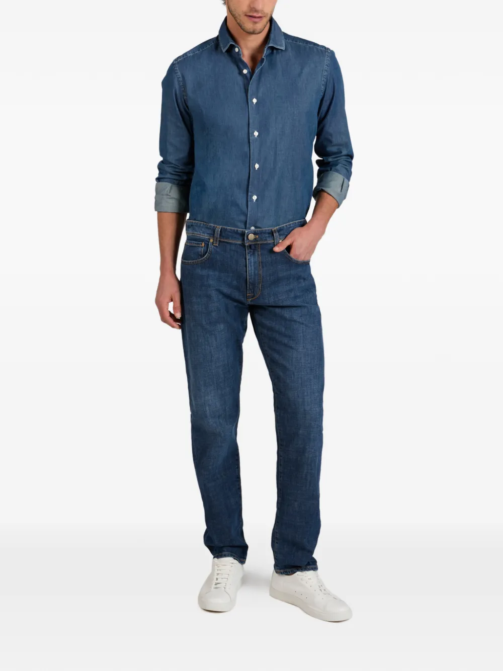 slowear Incotex Blue Division regular-fit jeans Blauw