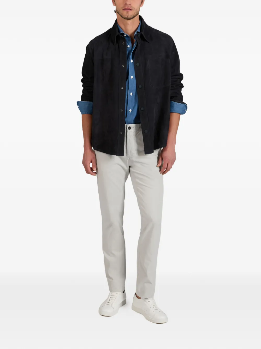 Incotex Slim-fit chino Grijs