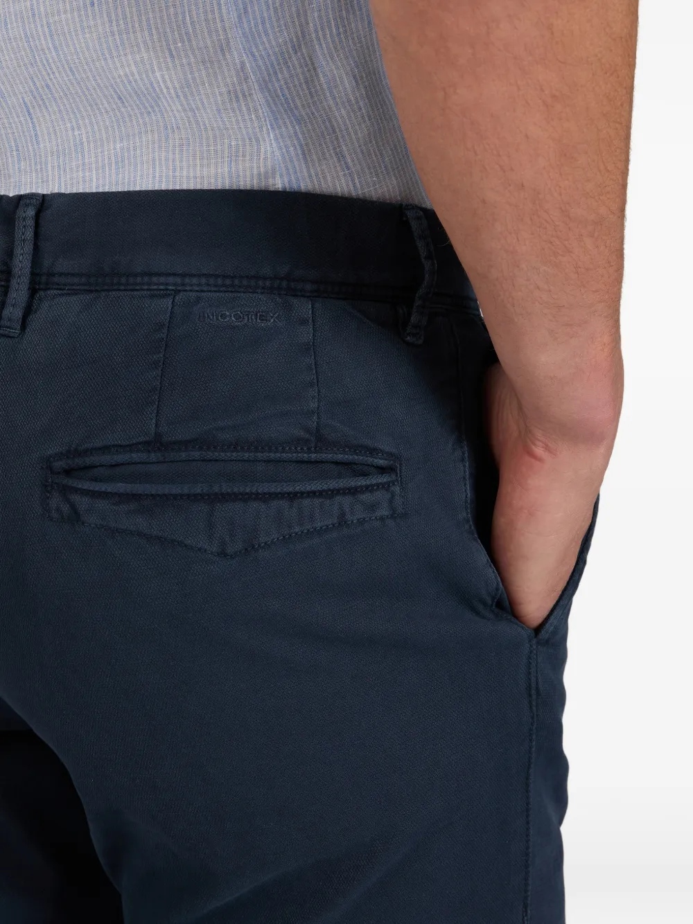 Incotex Slim-fit chino Blauw