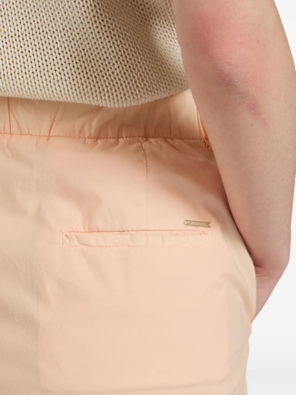 Incotex Broek met riemlussen Roze
