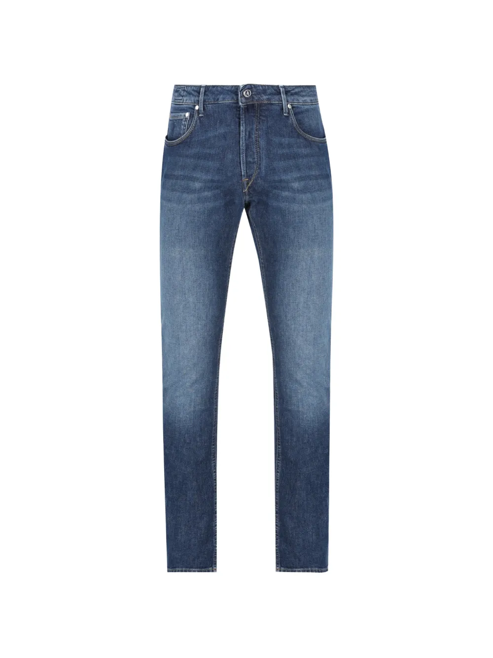 Hand Picked Ravello logo-patch jeans - Blu