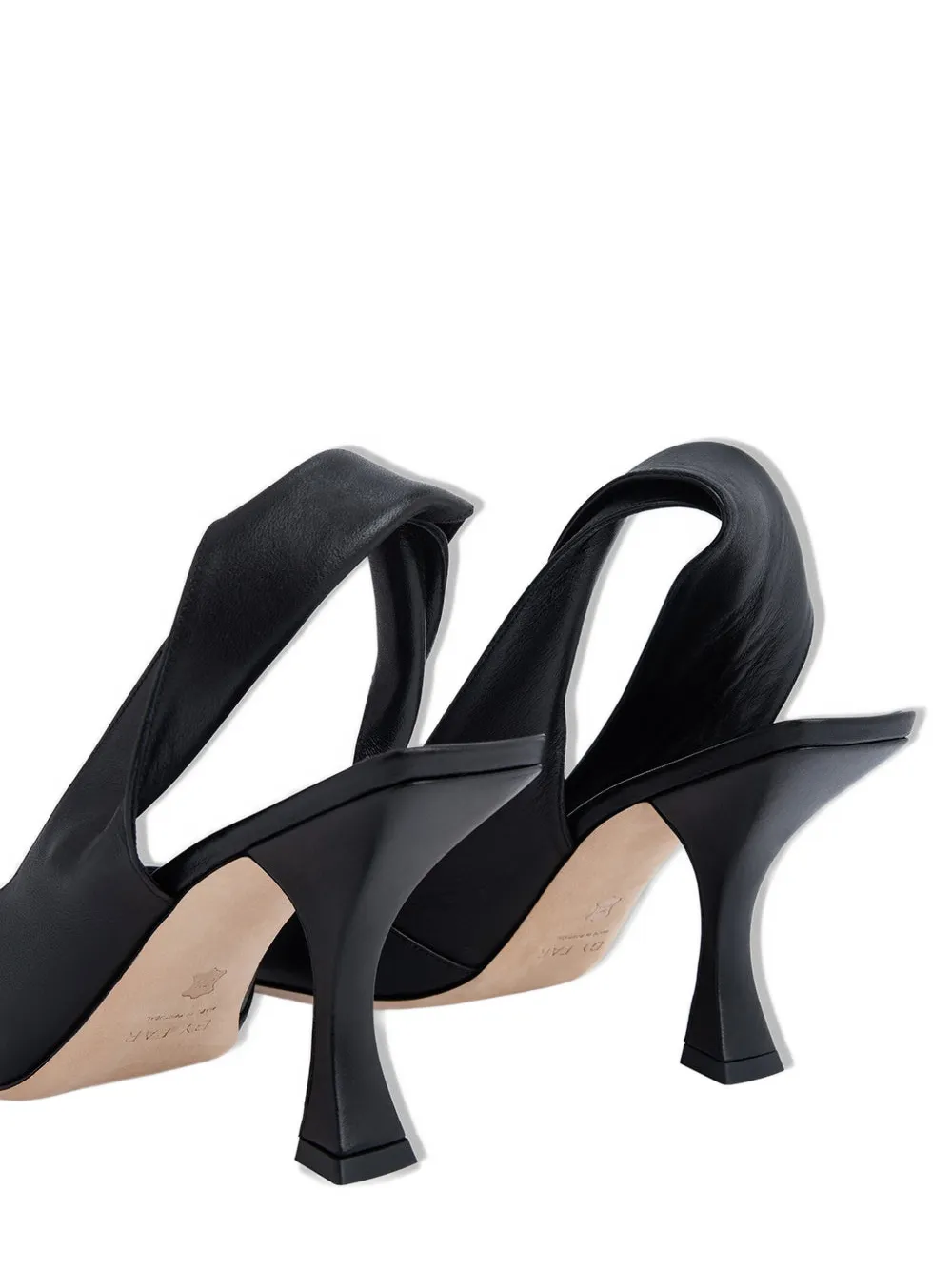BY FAR Yasha twist-strap pumps Zwart