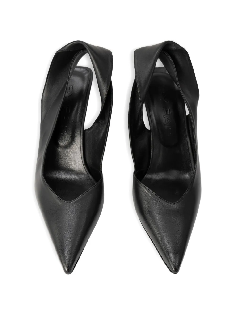 BY FAR Yasha twist-strap pumps Zwart