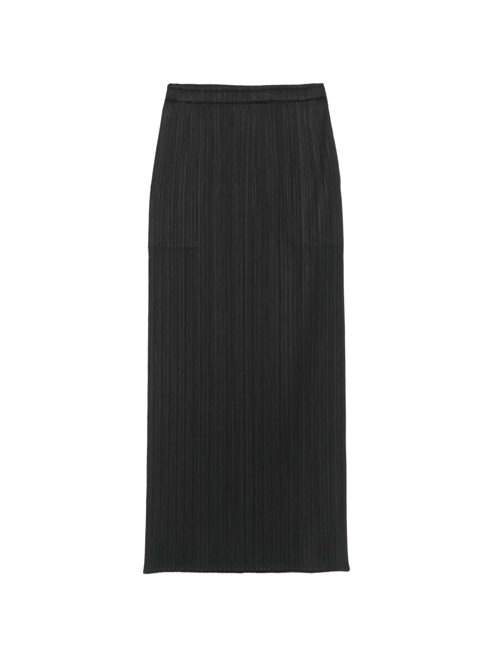 Pleats Please Issey Miyake pleated midi skirt - Nero
