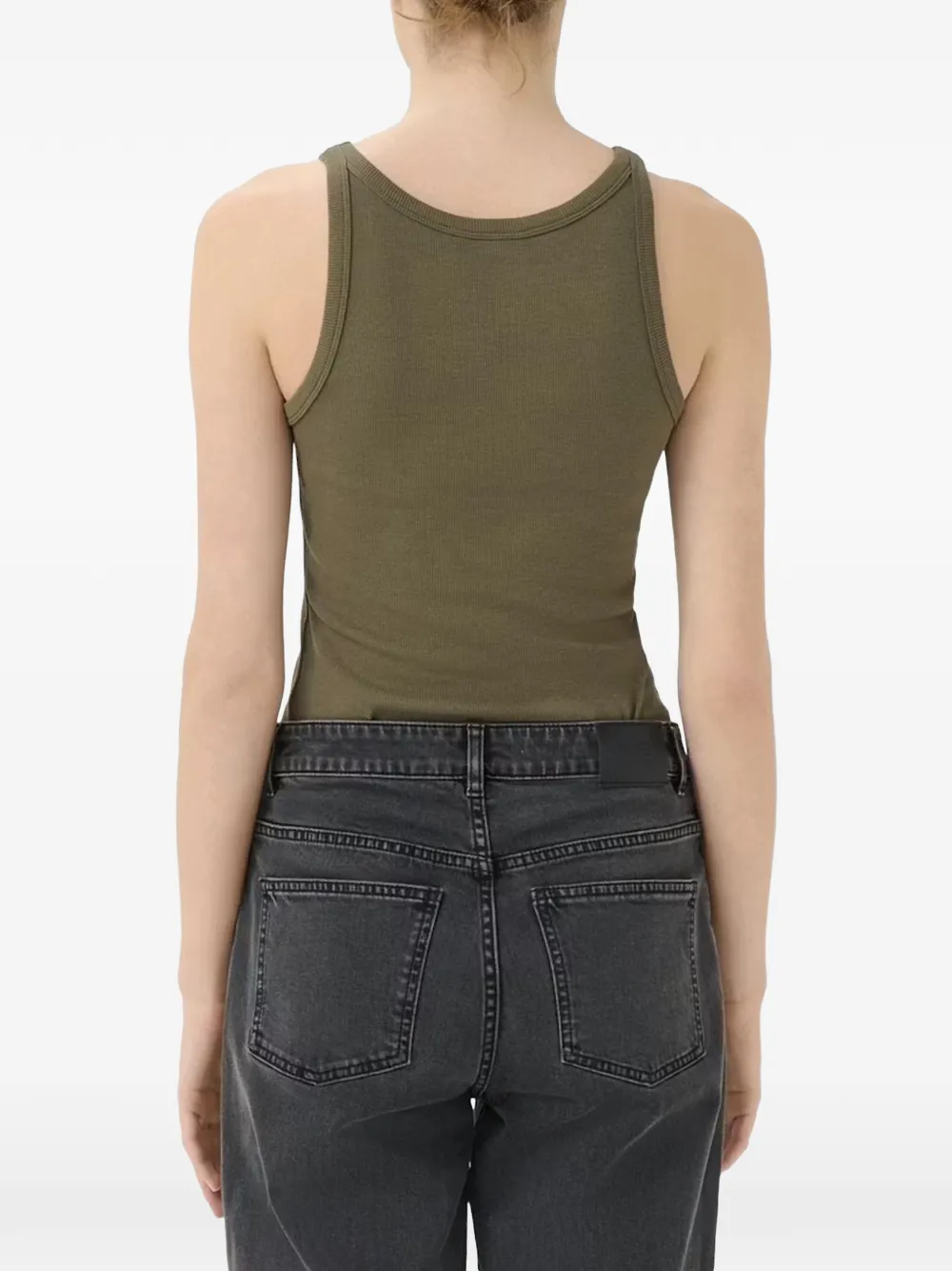 Gestuz DrewGZ ribgebreide tanktop Groen