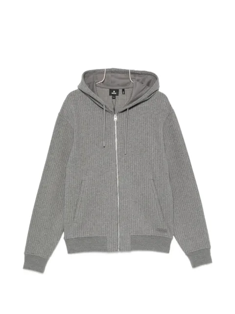 Mackage pinstripe-pattern zip-up hoodie