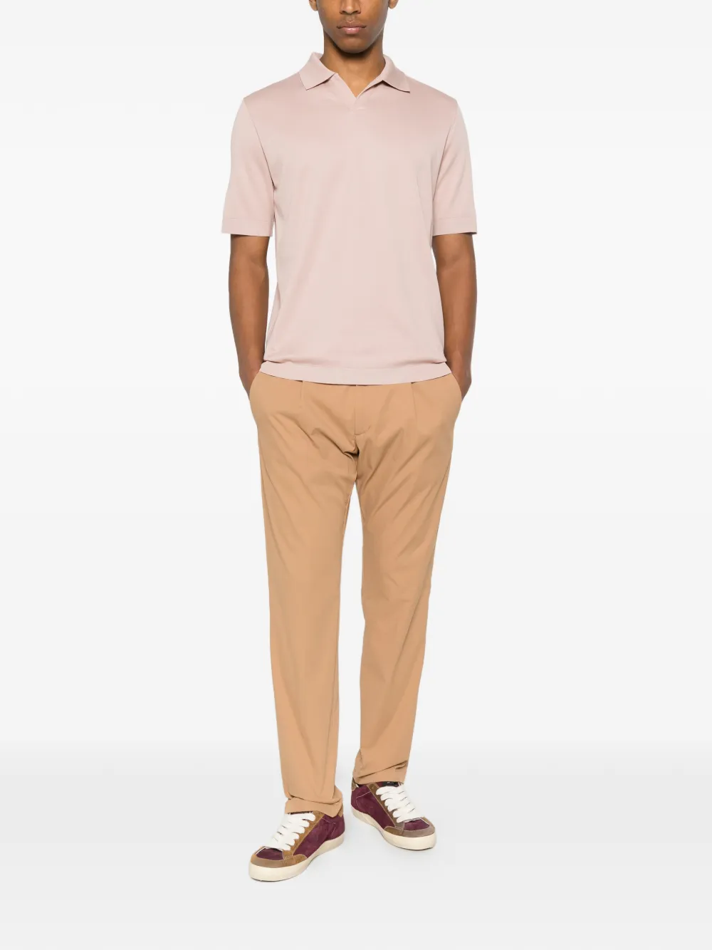 Herno Poloshirt met korte mouwen Roze
