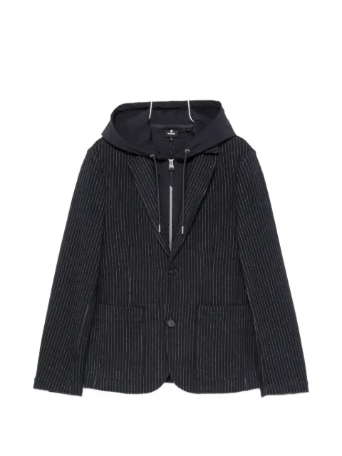 Mackage pinstriped hooded blazer
