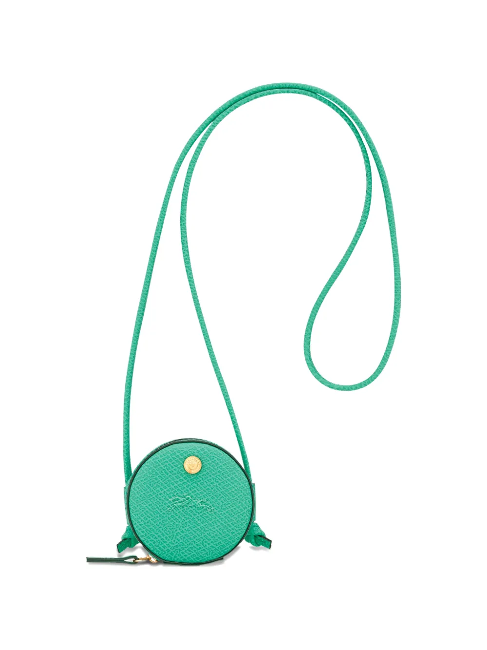 Longchamp Épure portemonnee van bewerkt leer Groen