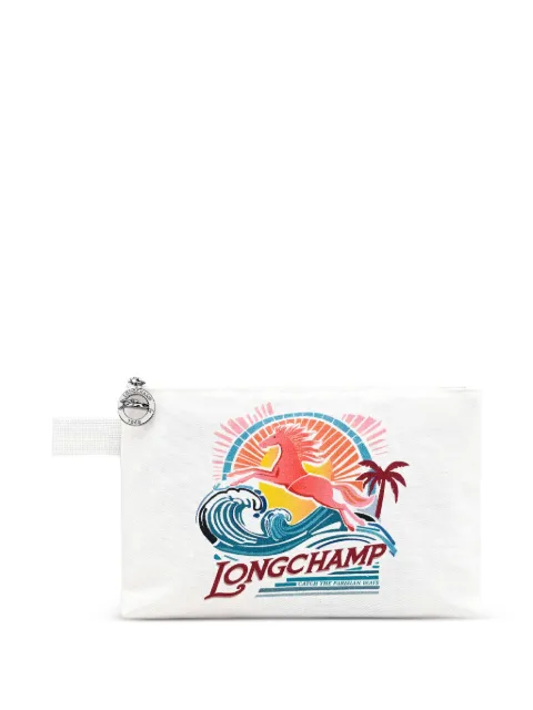 Longchamp bolsa de mano Le Pliage con estampado gráfico