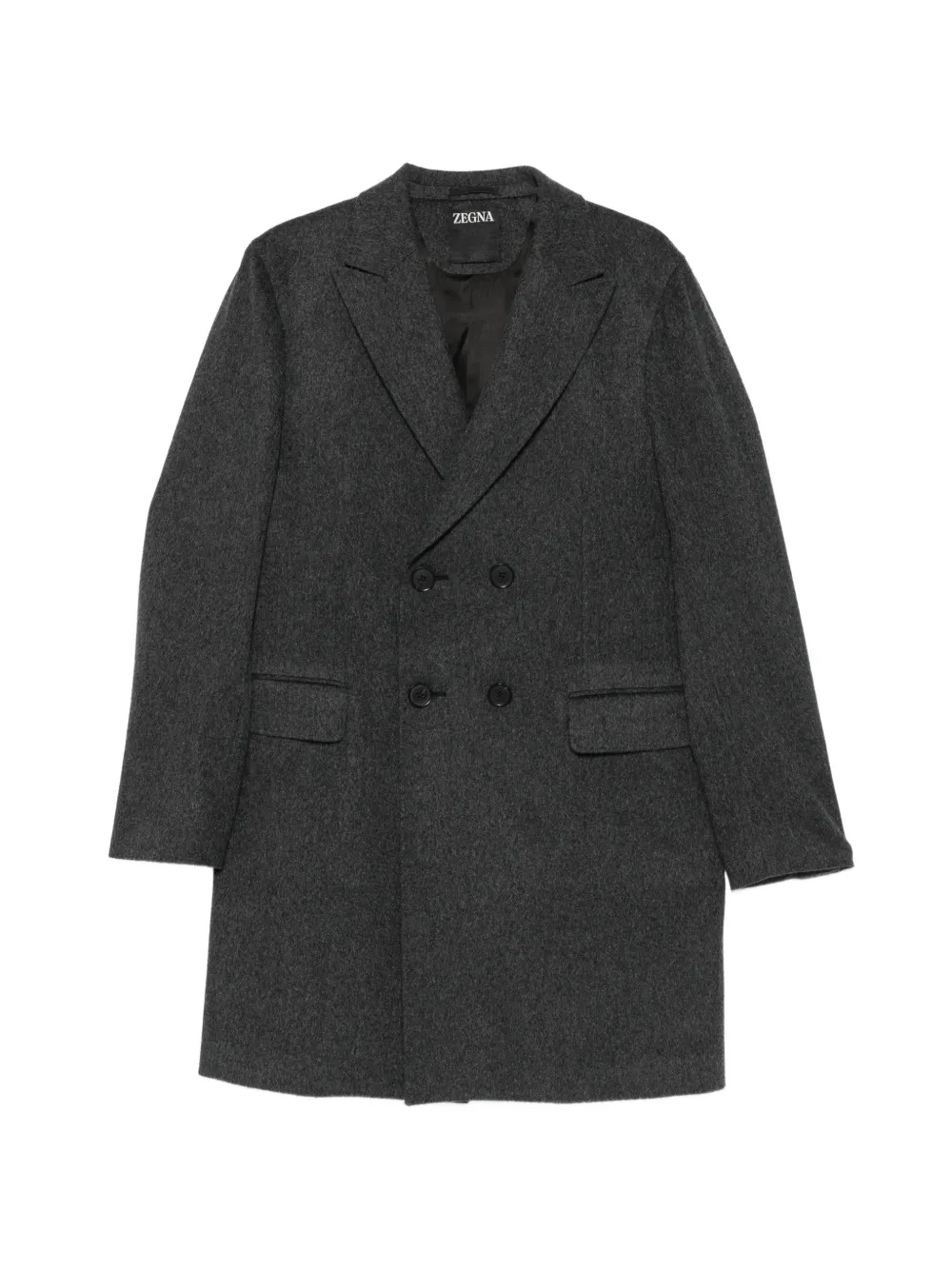 Zegna double-breasted coat - Grau