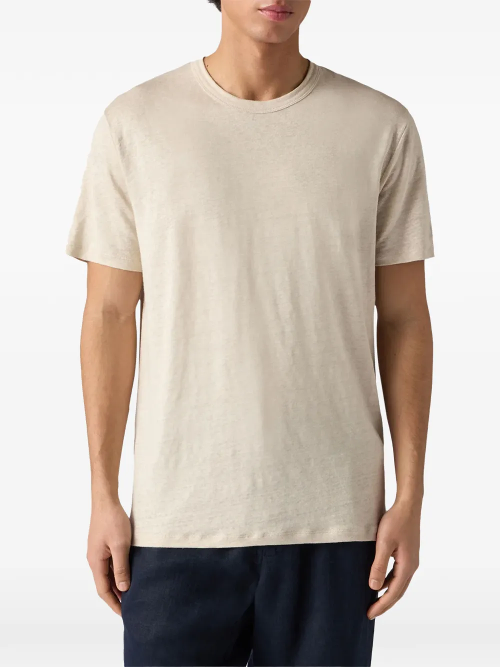 MC2 Saint Barth Linnen T-shirt Beige