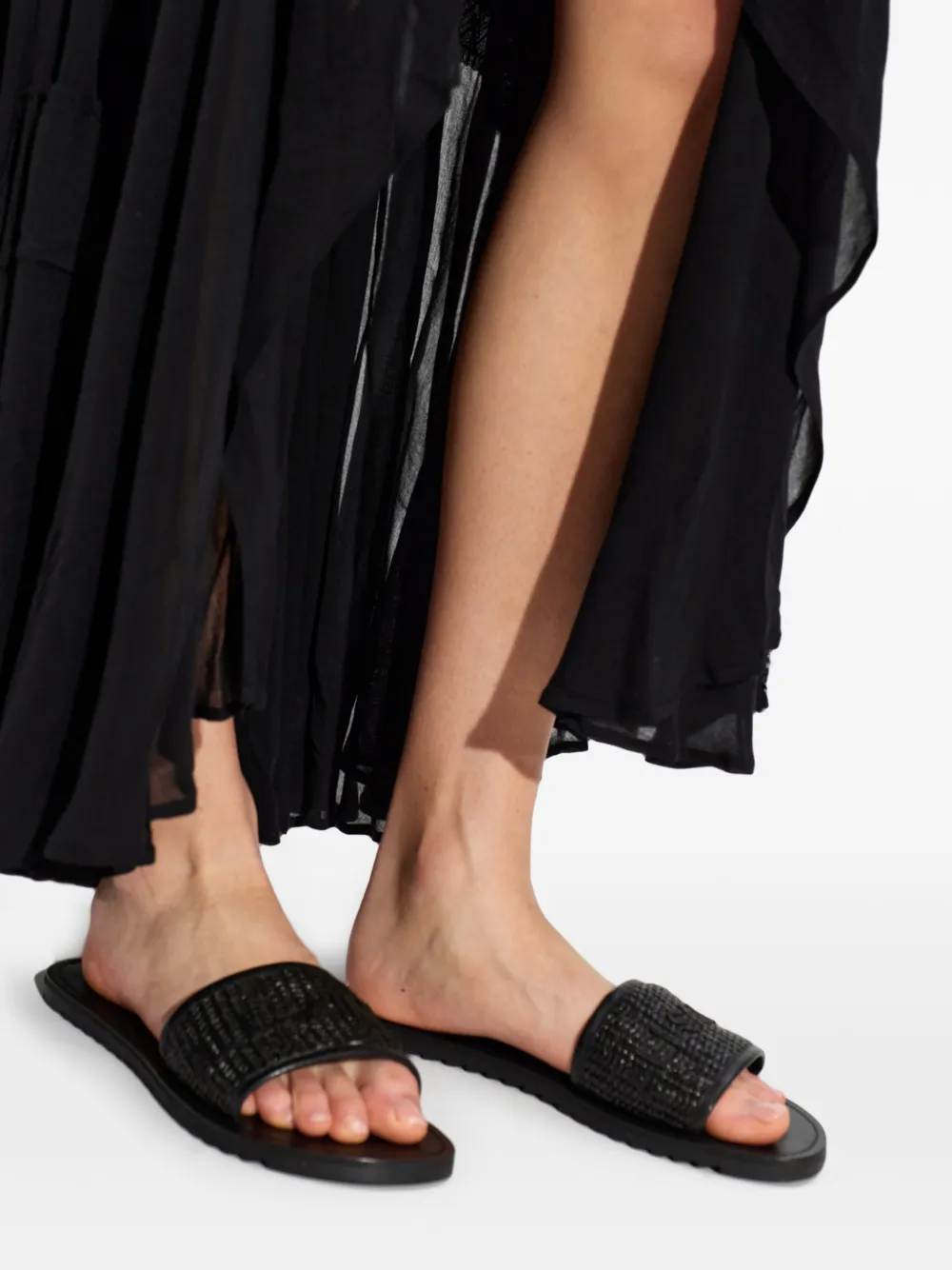AllSaints Hoxton slippers Zwart