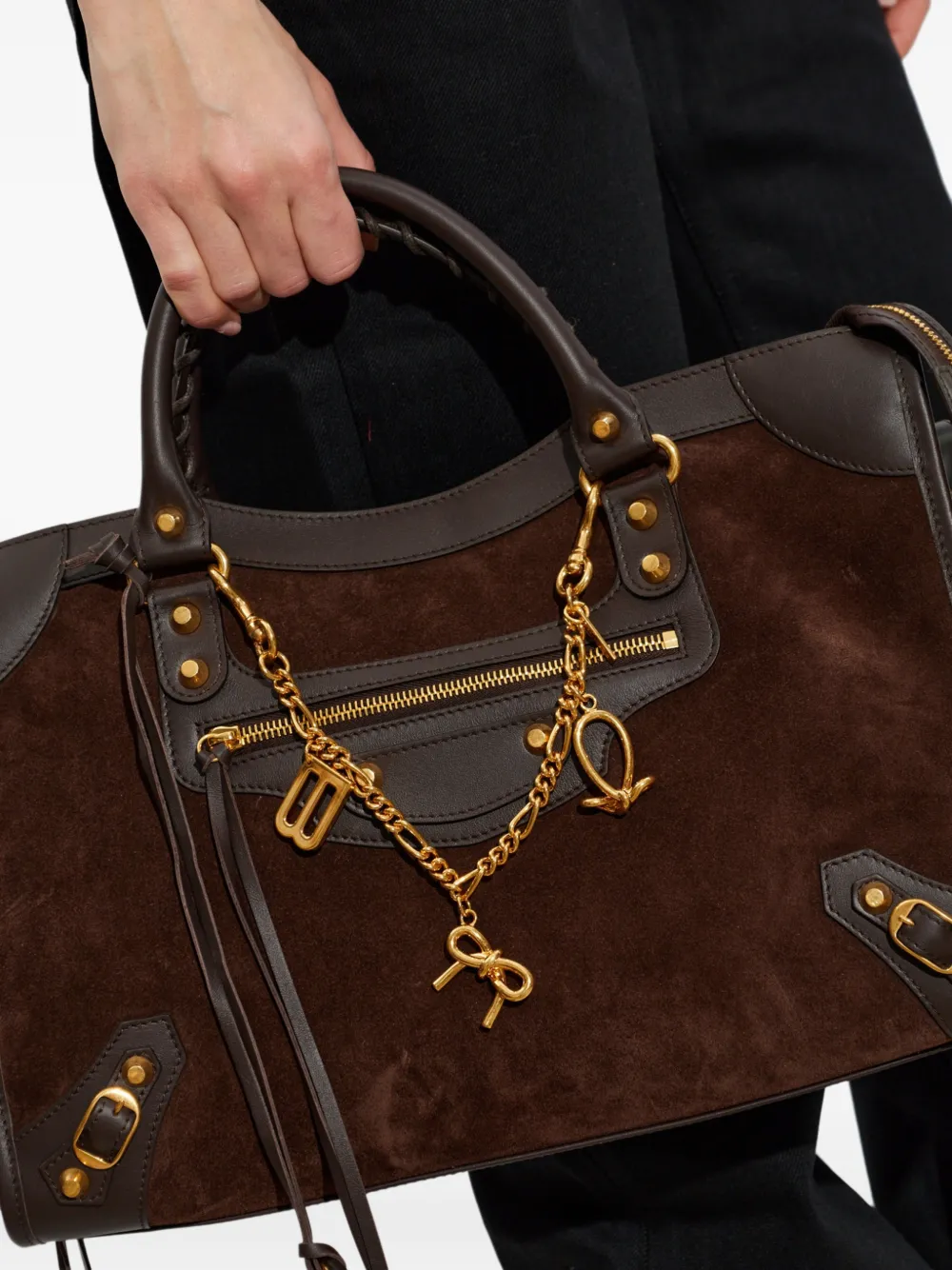 Balenciaga Tas verfraaid met bedel Goud