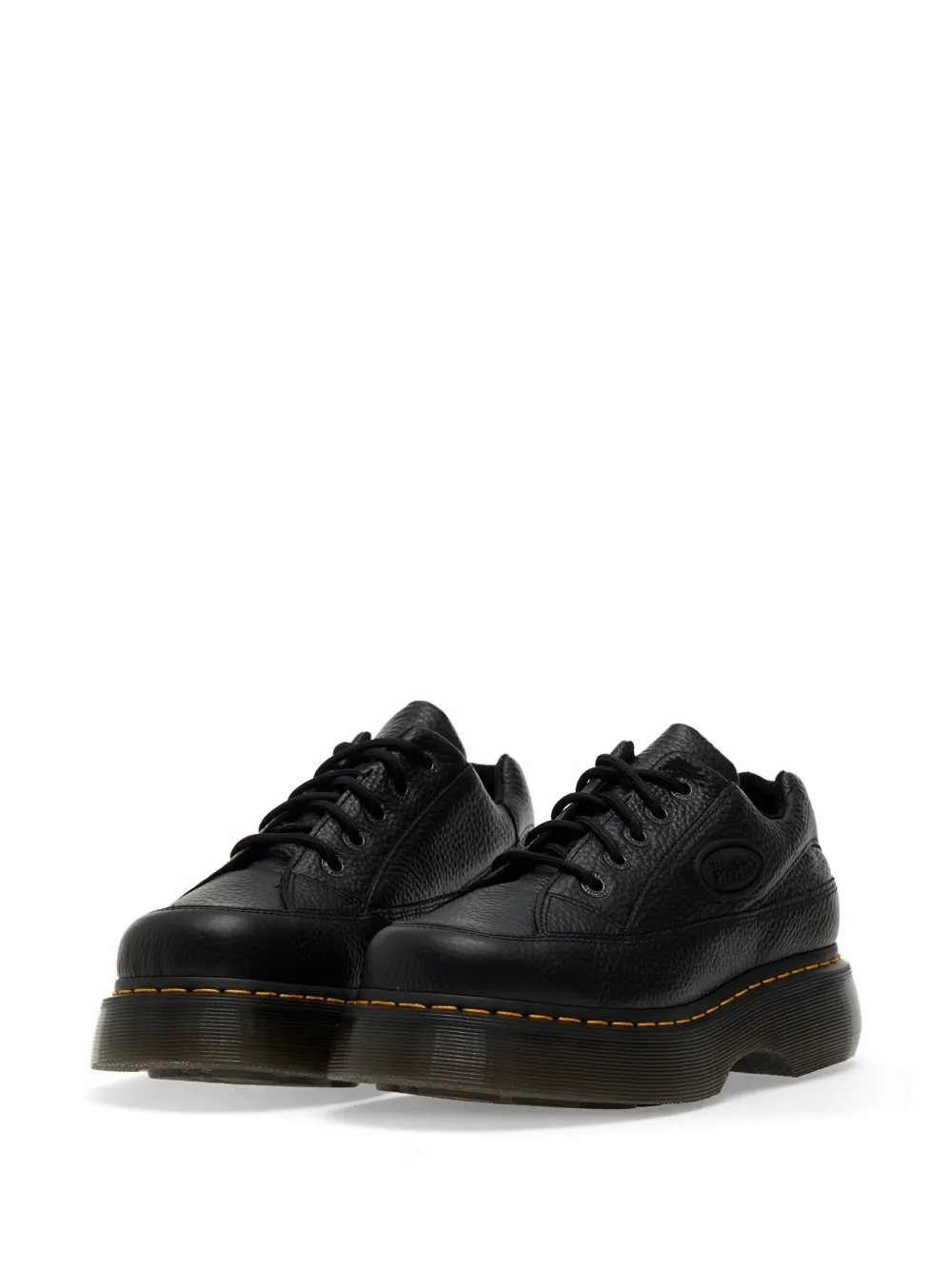 Dr Martens Buzz 5-Eye leren schoenen met plateauzool Zwart