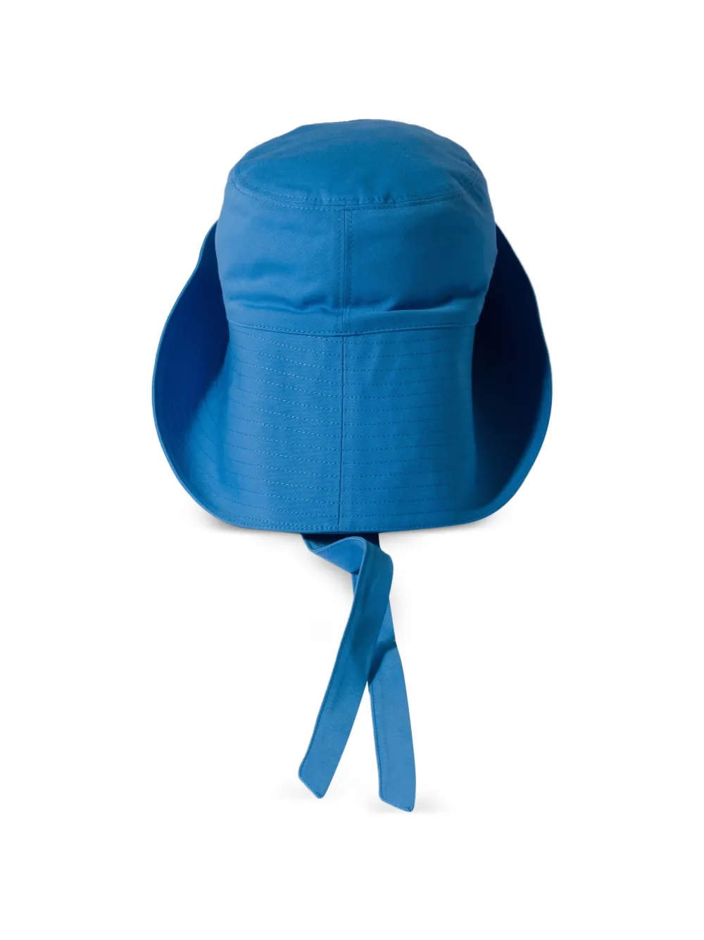 Miu Miu wide-brimmed poplin bucket hat - Blau