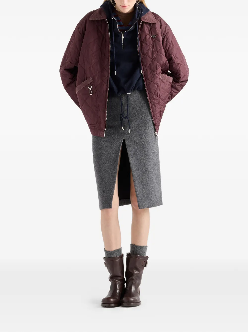 Prada Re-Nylon jack Rood