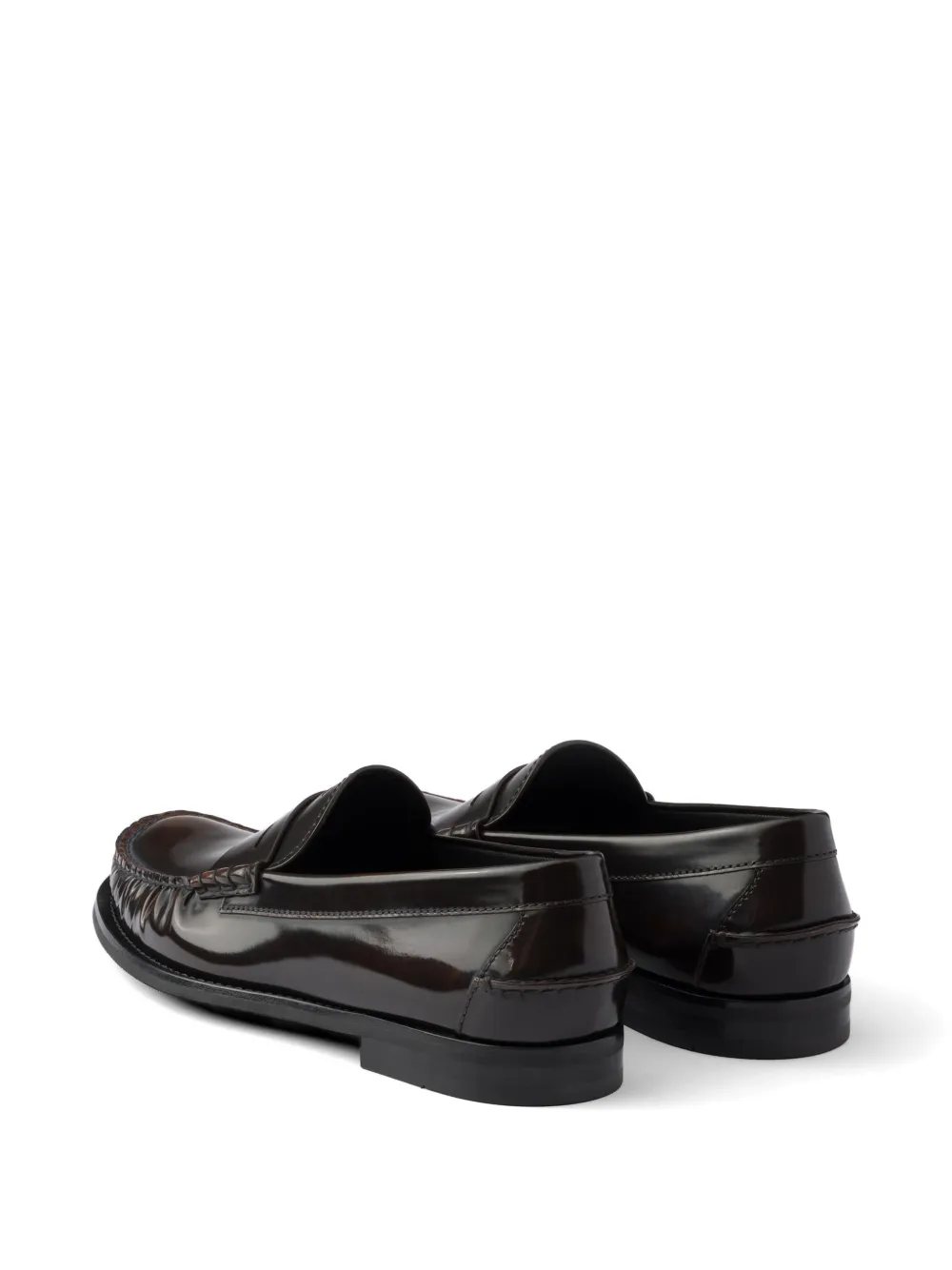 Prada Sneakers van geborsteld leer Bruin