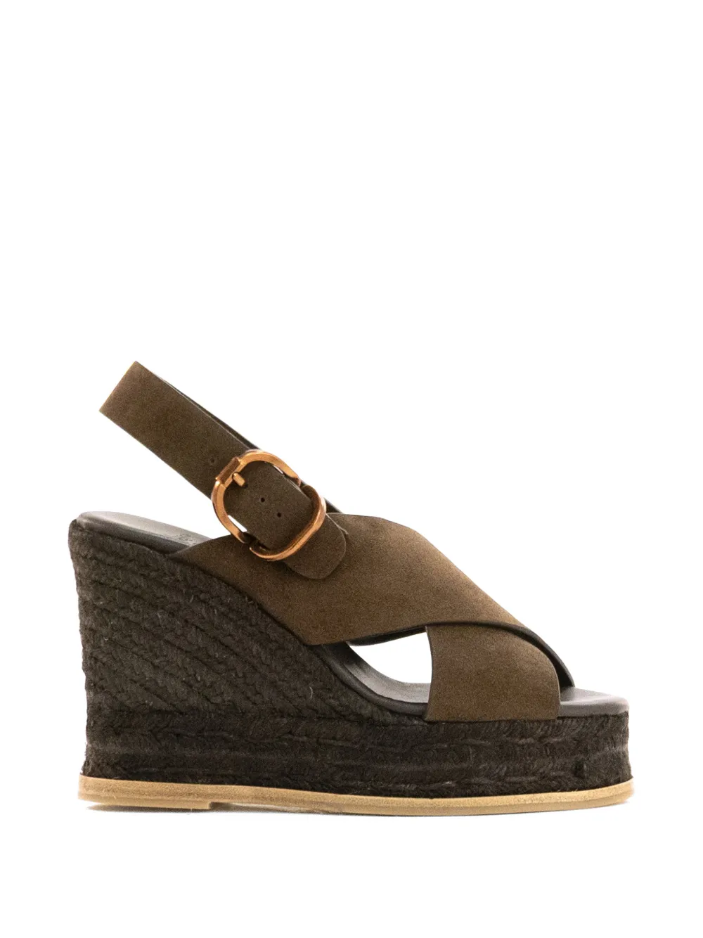 Castañer Betina buckle-fastening crossover-strap espadrilles - Braun