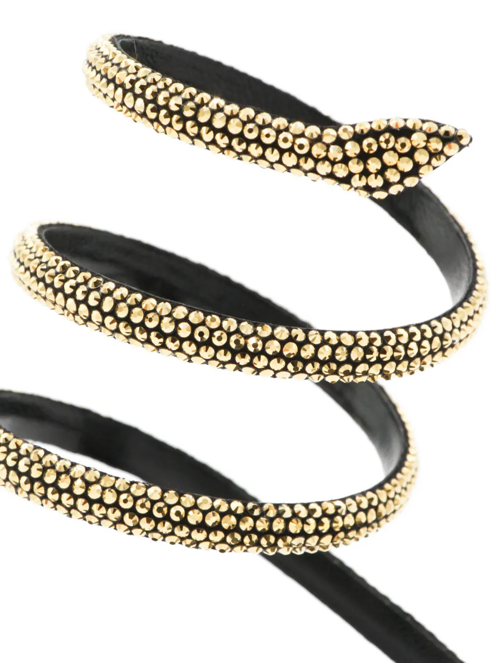 René Caovilla Cleo crystal-embellished wrap sandals Zwart