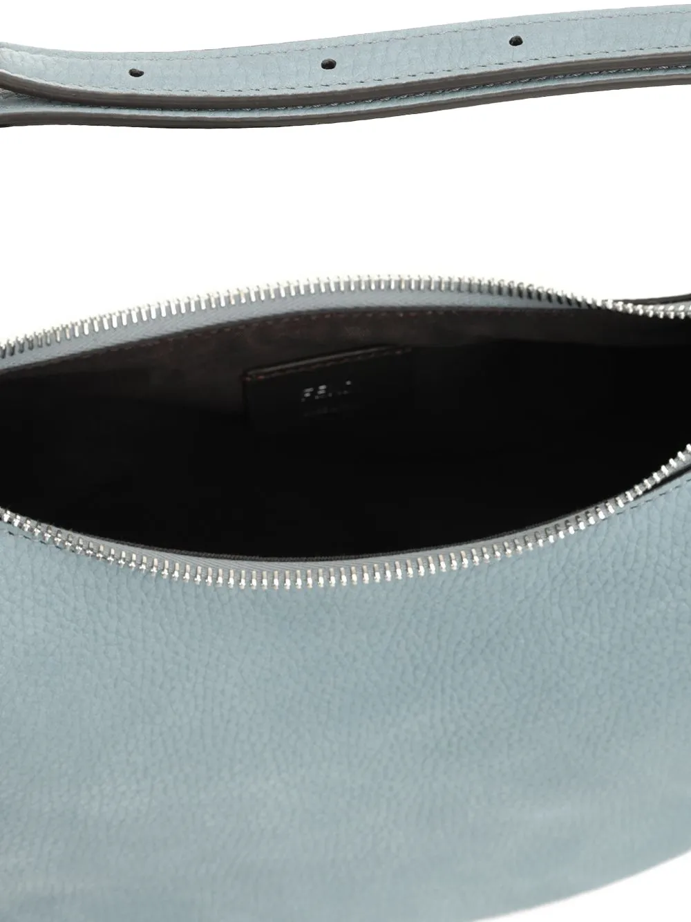FENDI graphy kleine clutch met suède afwerking Blauw