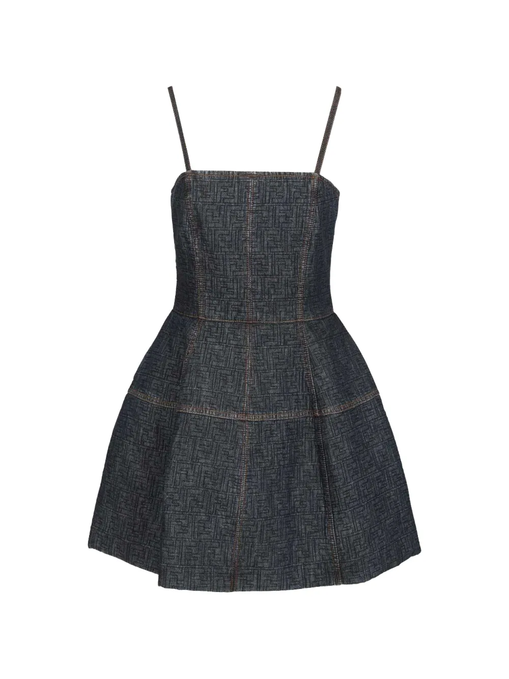 FENDI denim mini dress - Blau