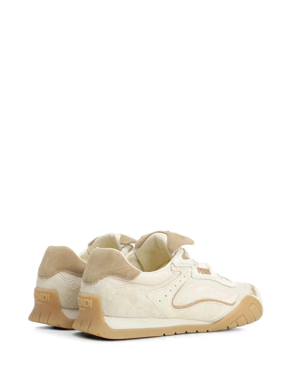 FENDI Wave Pulse suède sneakers Beige
