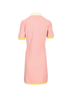open lace back dress Fendi Pink Silk Bow Embroidered Dress sz 6 l Michael's Luxury Consignment –  Michael's Consignment NYC main image 1