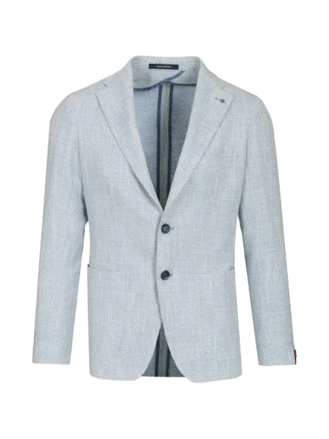 Tagliatore Montecarlo herringbone blazer