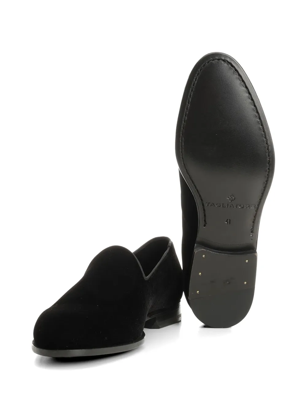 Tagliatore Skyler fluwelen loafers Zwart