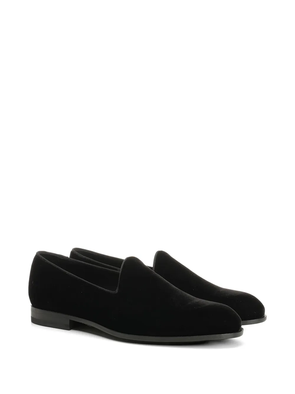 Tagliatore Skyler fluwelen loafers Zwart