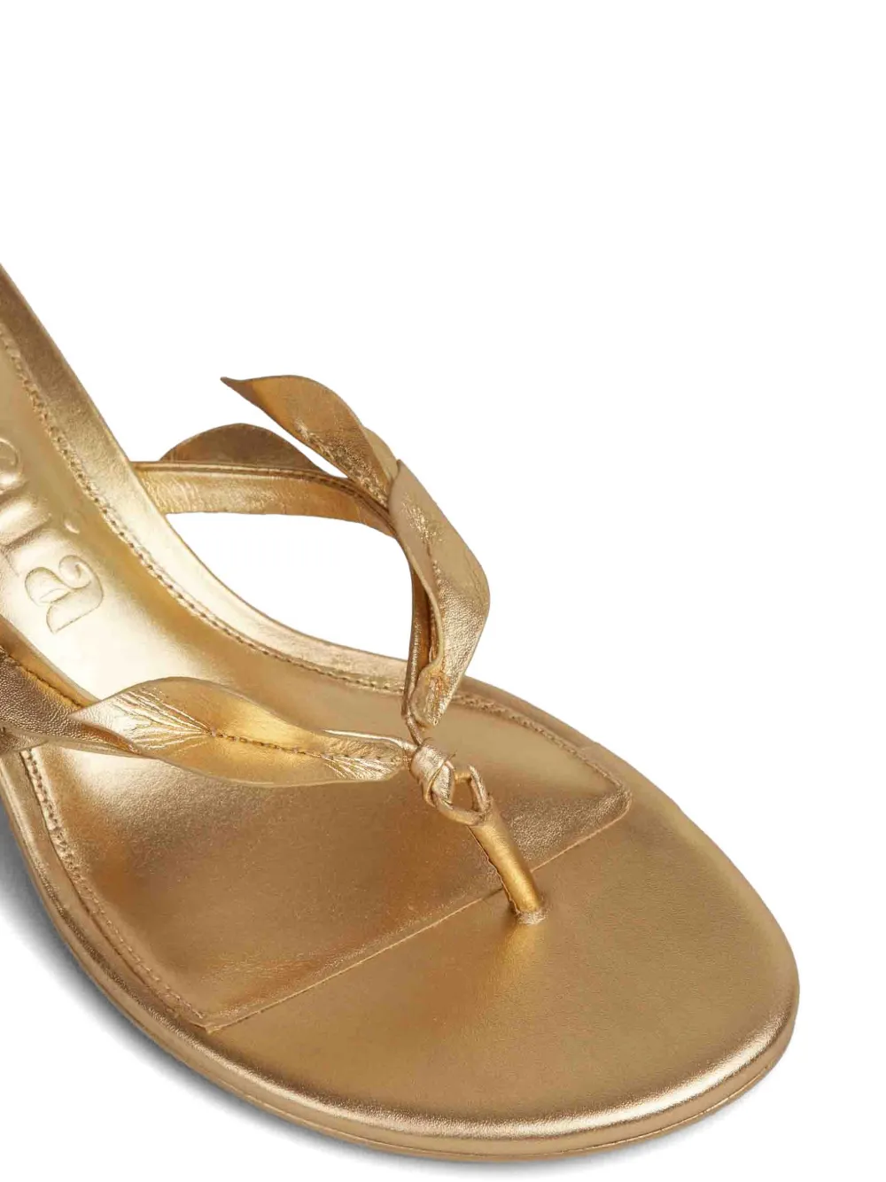 Cult Gaia leaf-detail sandals Goud