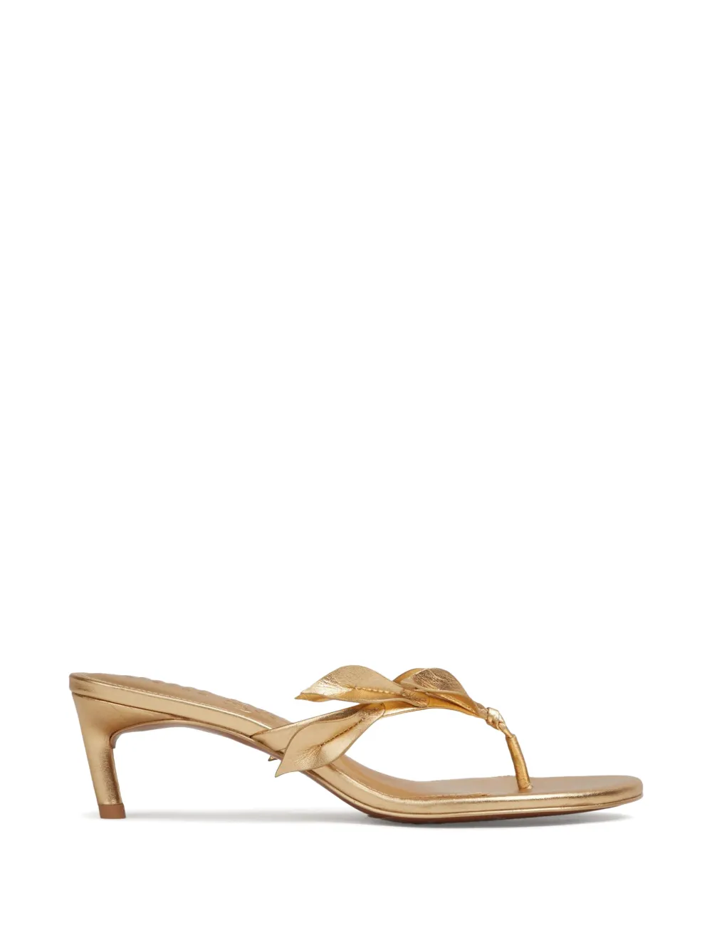 Cult Gaia leaf-detail sandals - Oro