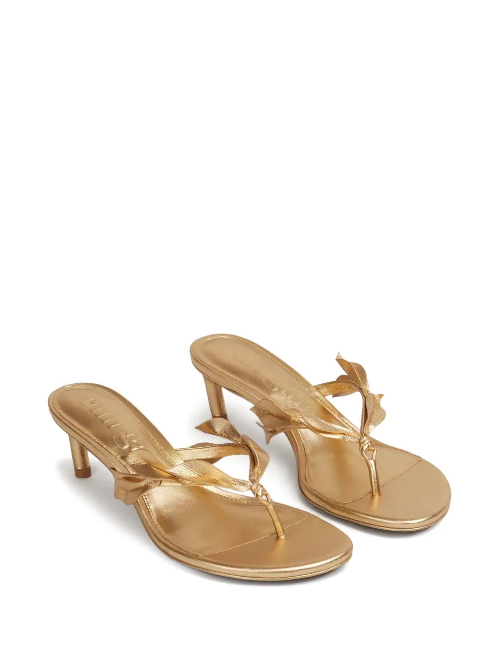 Cult Gaia leaf-detail sandals Goud