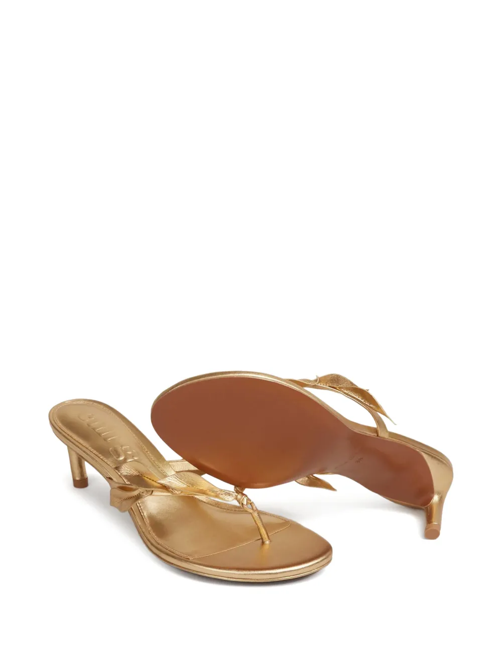 Cult Gaia leaf-detail sandals Goud