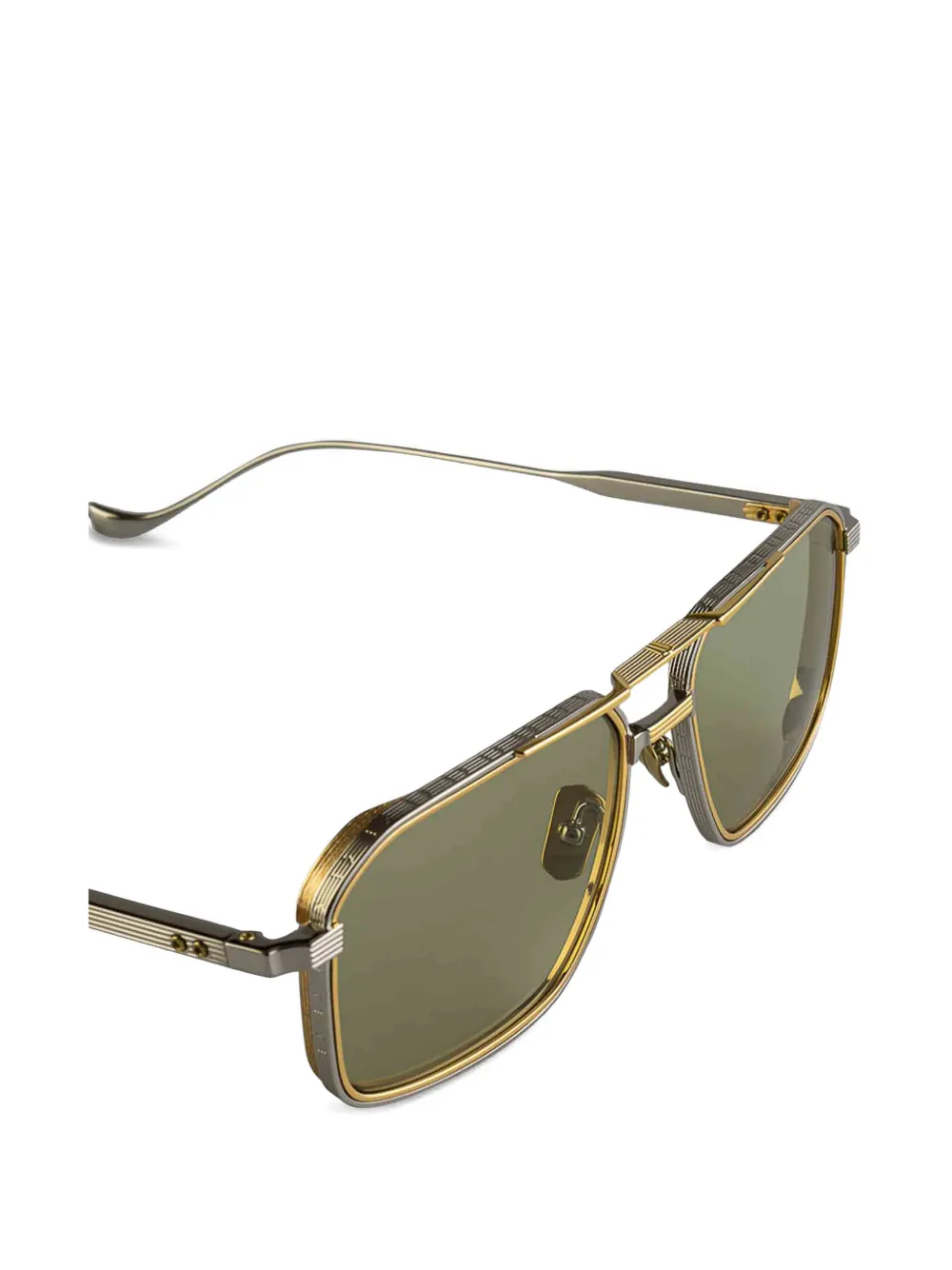 Cutler & Gross 1971 Limited Edition bril met geometrisch montuur Goud