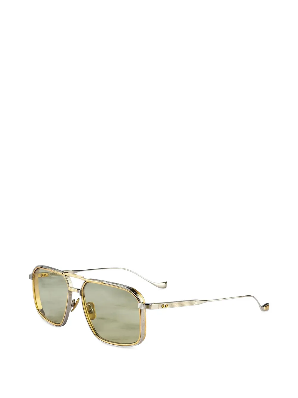 Cutler & Gross 1971 Limited Edition bril met geometrisch montuur Goud