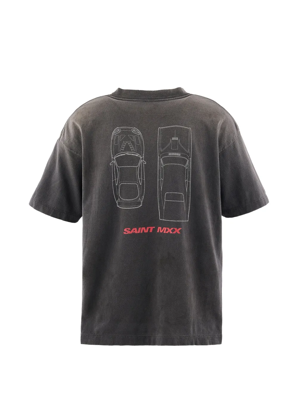 SAINT MXXXXXX T-shirt met logoprint Grijs